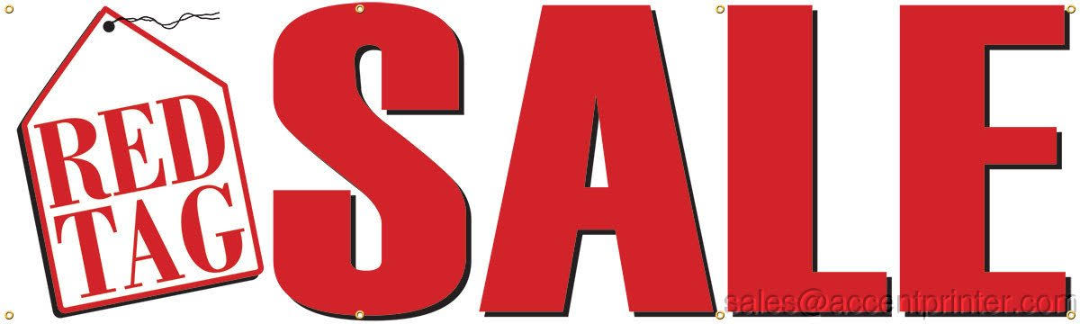 Vinyl Display Banner with Grommets, 3&hx10&w, Full Color R337194