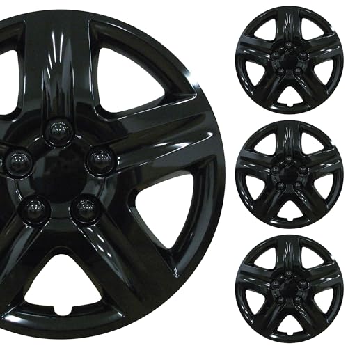17" Gloss Black Car Wheel Cover Set of 4 I263