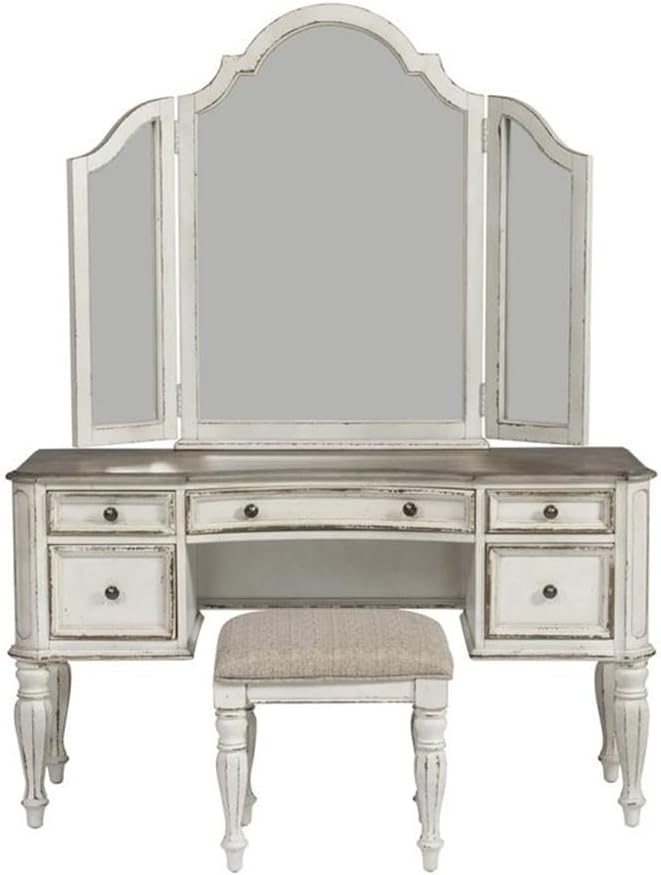 White 3 Piece Vanity Set R1832