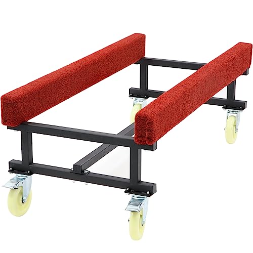 1300 LBS Capacity Adjustable Width Boat Dolly with Four Casters & Two Brakes X405