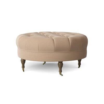 Black Walnut Brass Cocktail Ottoman M1969