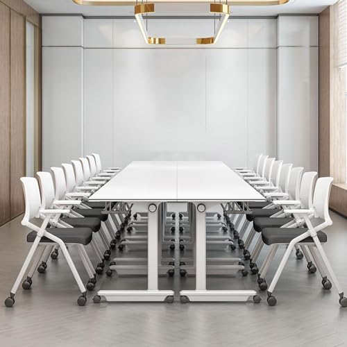 Mobile Folding Conference Table with Wheels (4PCS) I804132