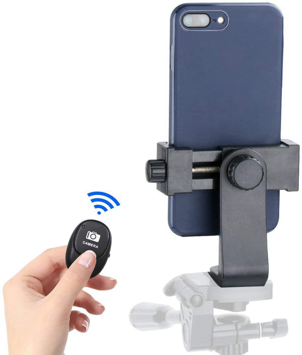 Universal Phone Tripod Mount Adapter with Wireless Shutter Remote A965