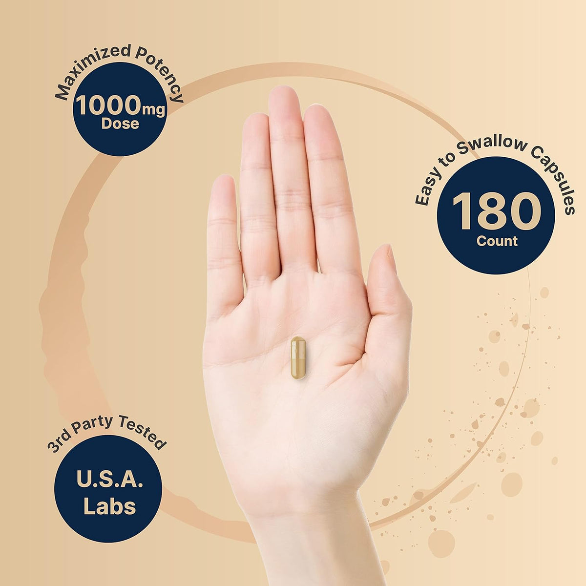 Turkesterone Supplement 500mg 180 Capsules P768804