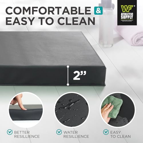 10' x 4' 4-Fold Folding Exercise Mat with Carrying Handles & Velcro Design I770