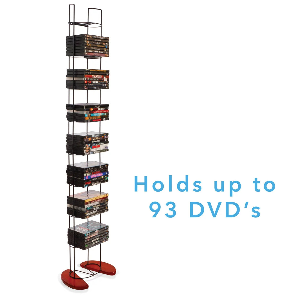 Black Media Storage Tower U85101