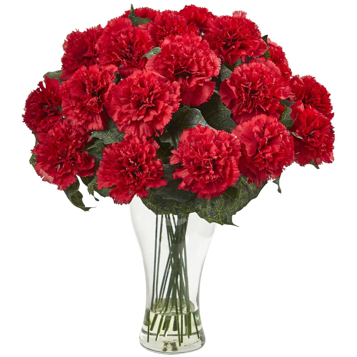 Orange Carnation Arrangement with Vase P915981