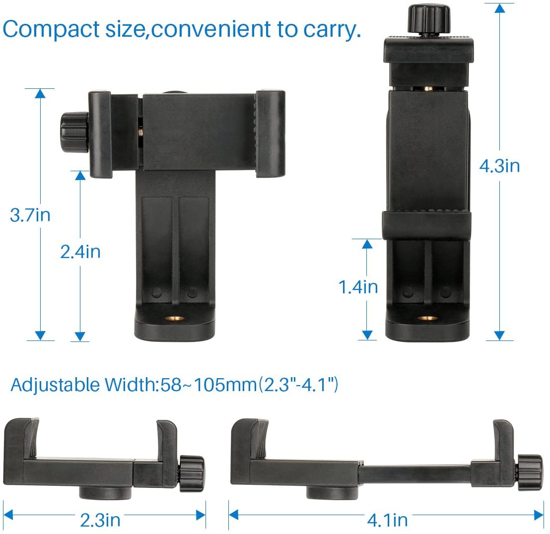 Universal Phone Tripod Mount Adapter with Wireless Shutter Remote A965