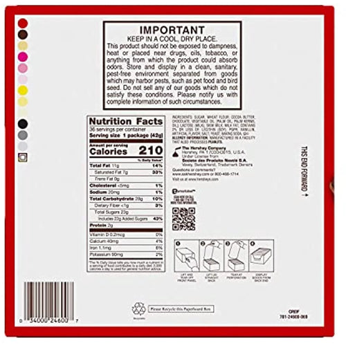 1.5 Oz Milk Chocolate Wafer Candy Bars (36 Count) D60592