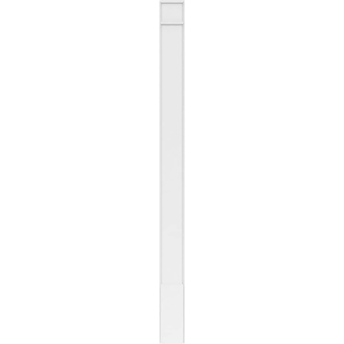Plain PVC Pilaster with Decorative Capital & Base (Pair) J3847
