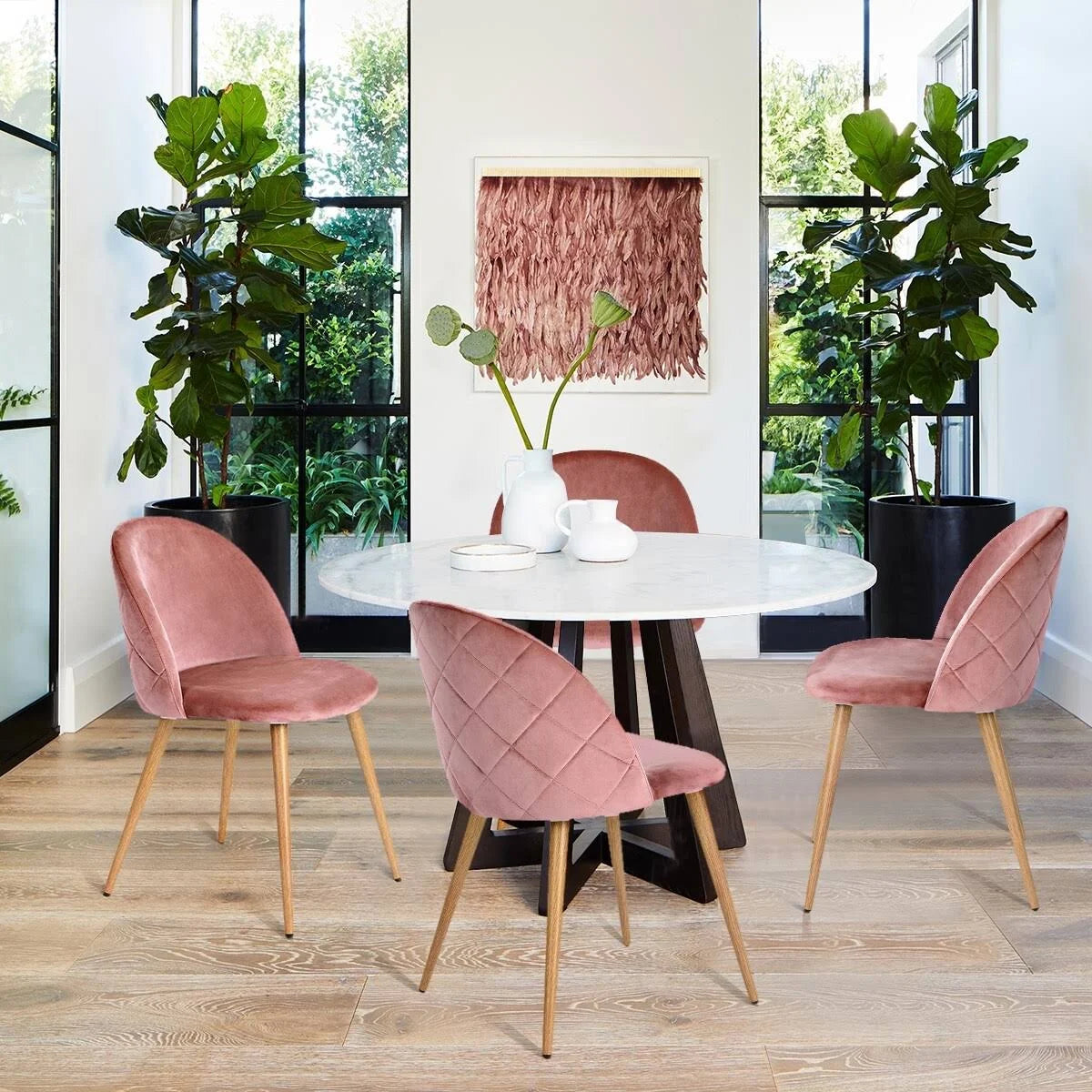 Velvet Dining Chair Set of 2 S98546