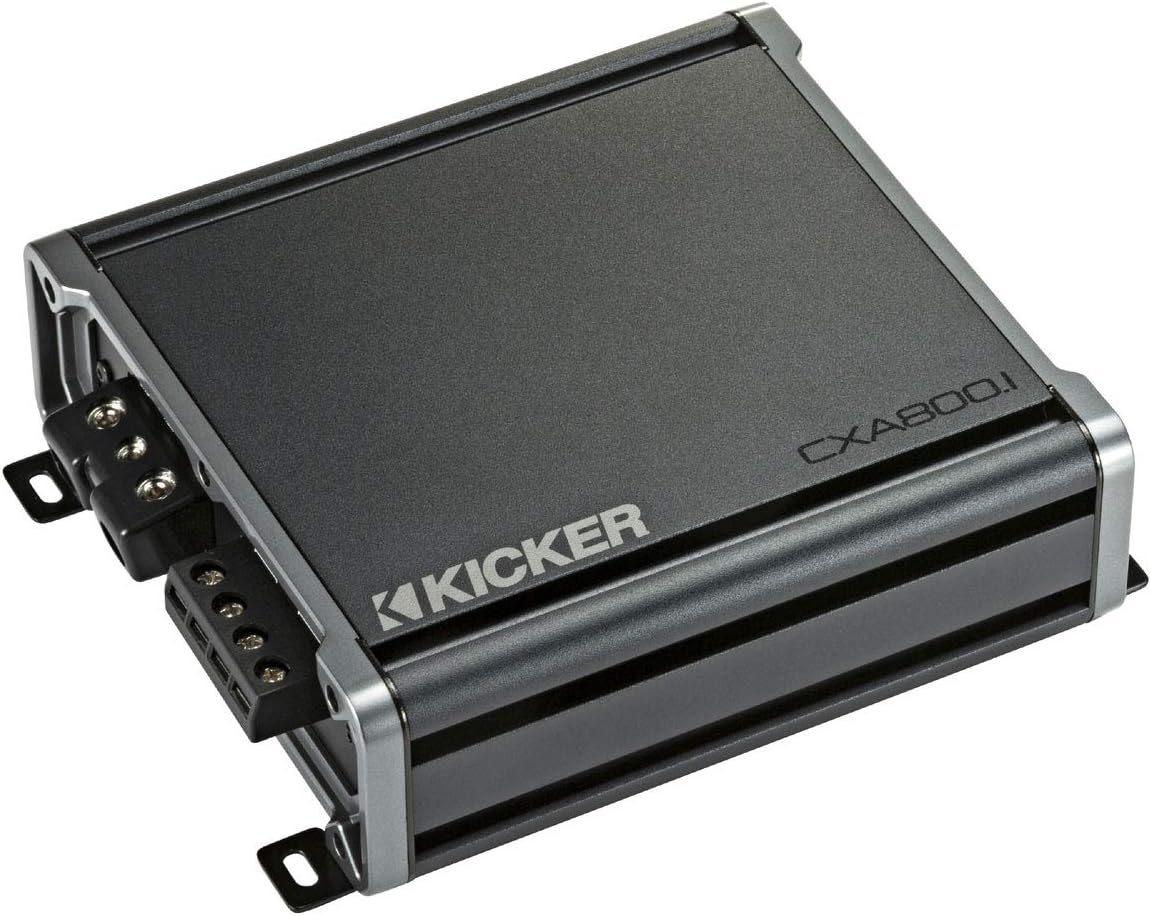 Single 12 Sub Box & CXA800.1 Car Stereo Bundle E814315