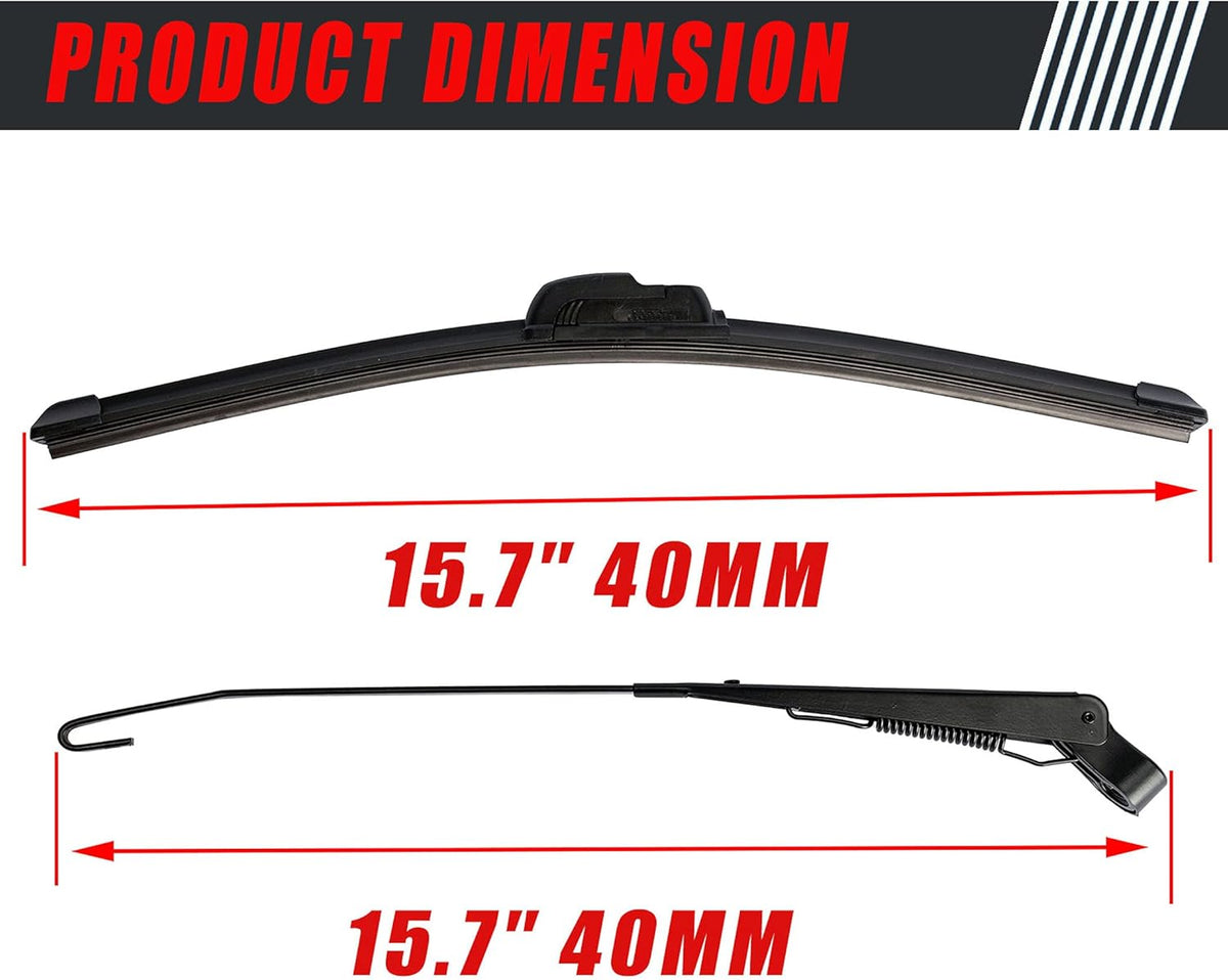 12V Electric Windshield Wiper Kit Pack of 2 A60411