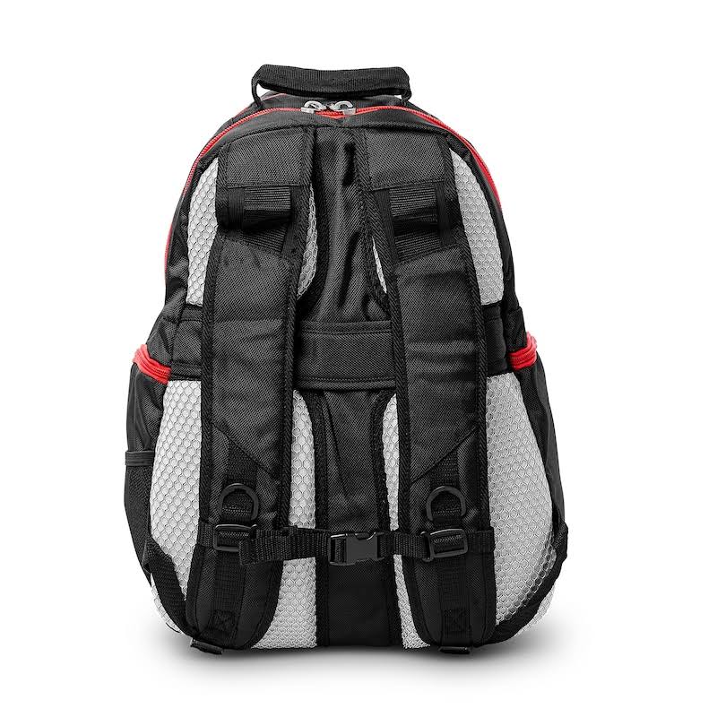 Black/Red Premium Color Trim Backpack B2191