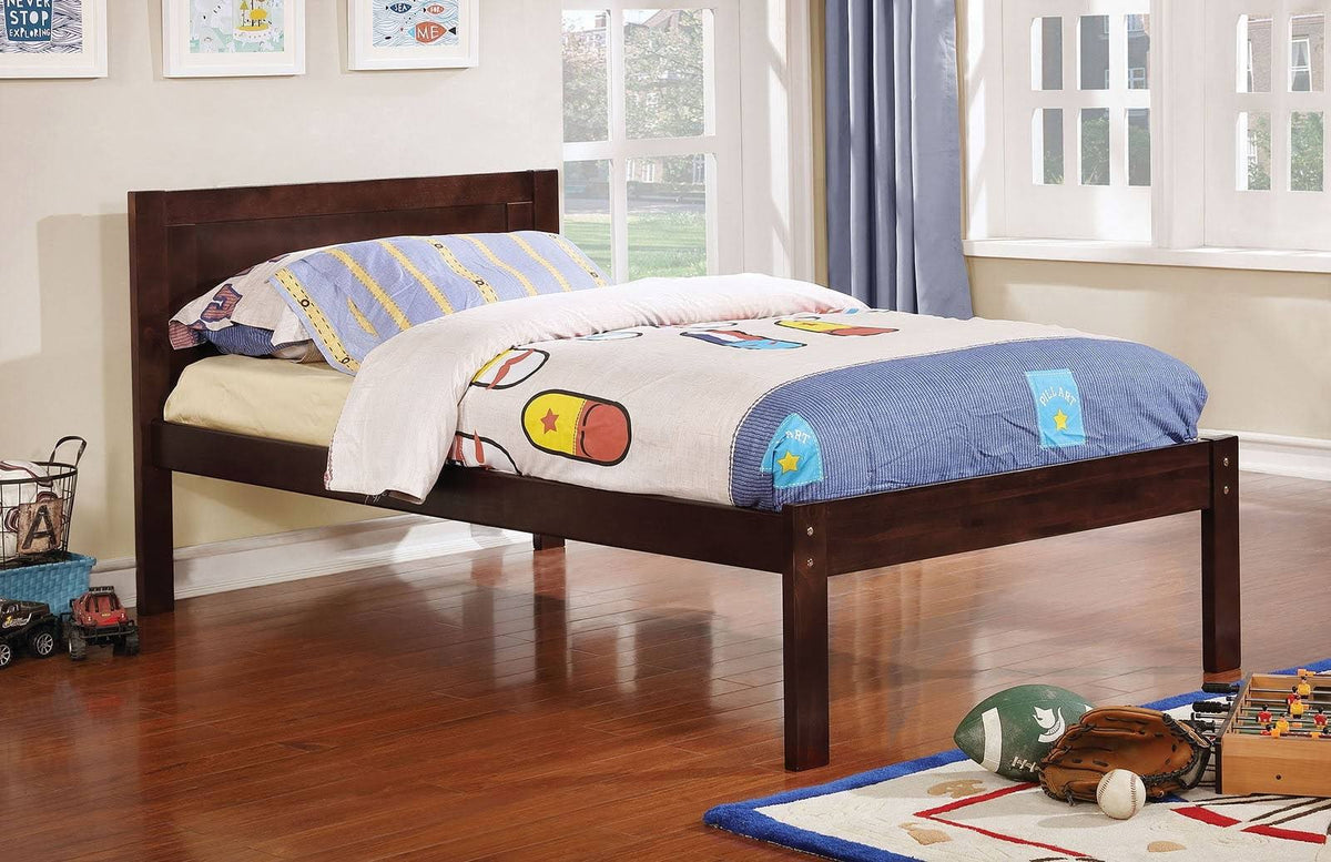 Dark Walnut Full Panel Bed W609
