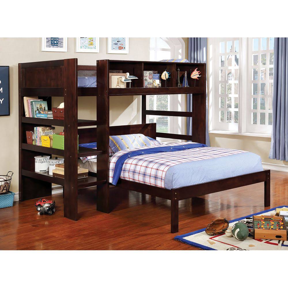 Dark Walnut Full Panel Bed W609