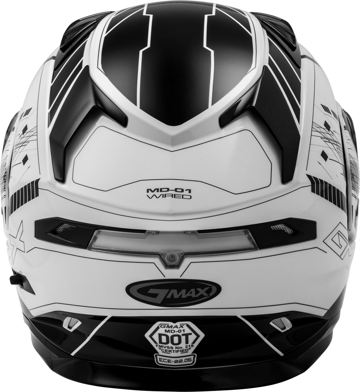 Wired Modular Helmet - Black/White - Large F5580