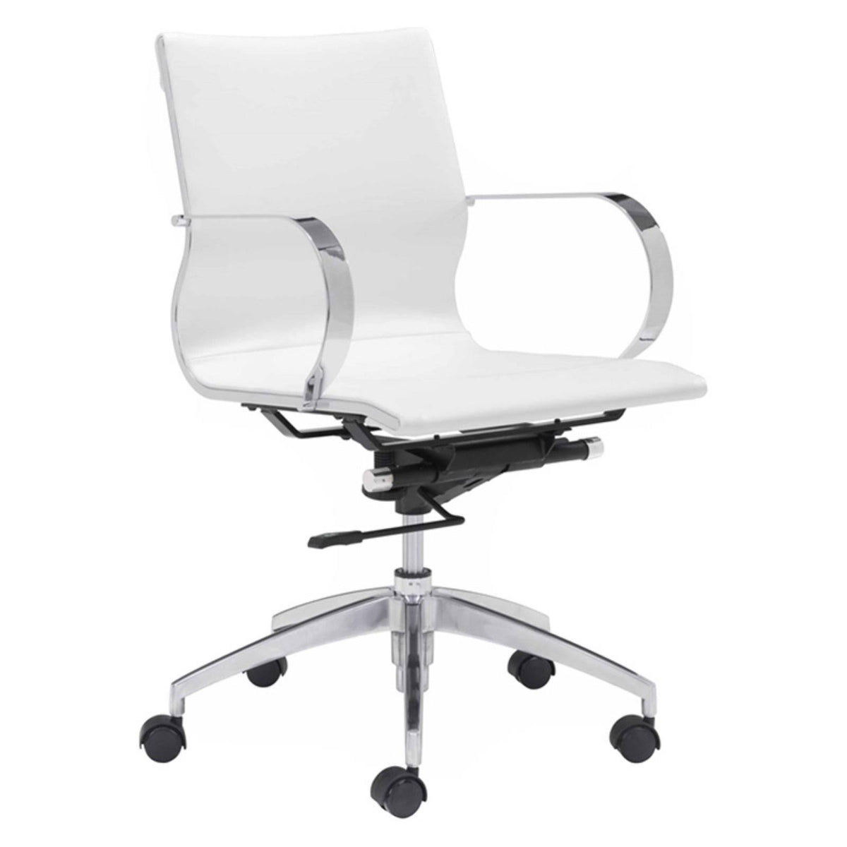 White Mid Back Office Chair L706171