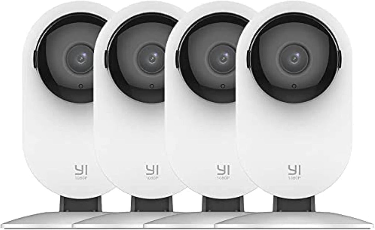 4pc 1080p 2.4G WiFi Indoor Security Camera with Night Vision and 2-Way Audio K16873