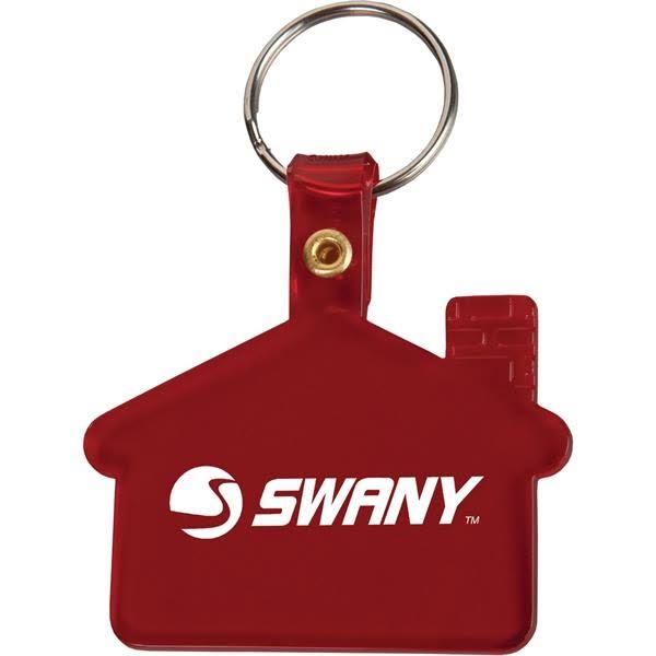 PVC Plastic Key Tag in The Shape of A House F1378