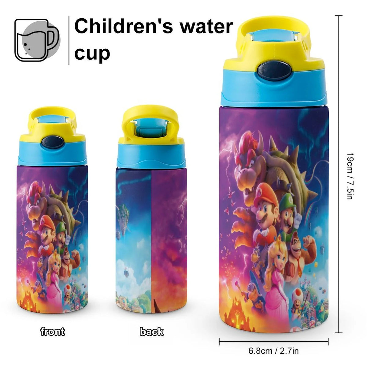 Insulated Stainless Steel Water Bottle with Straw K781