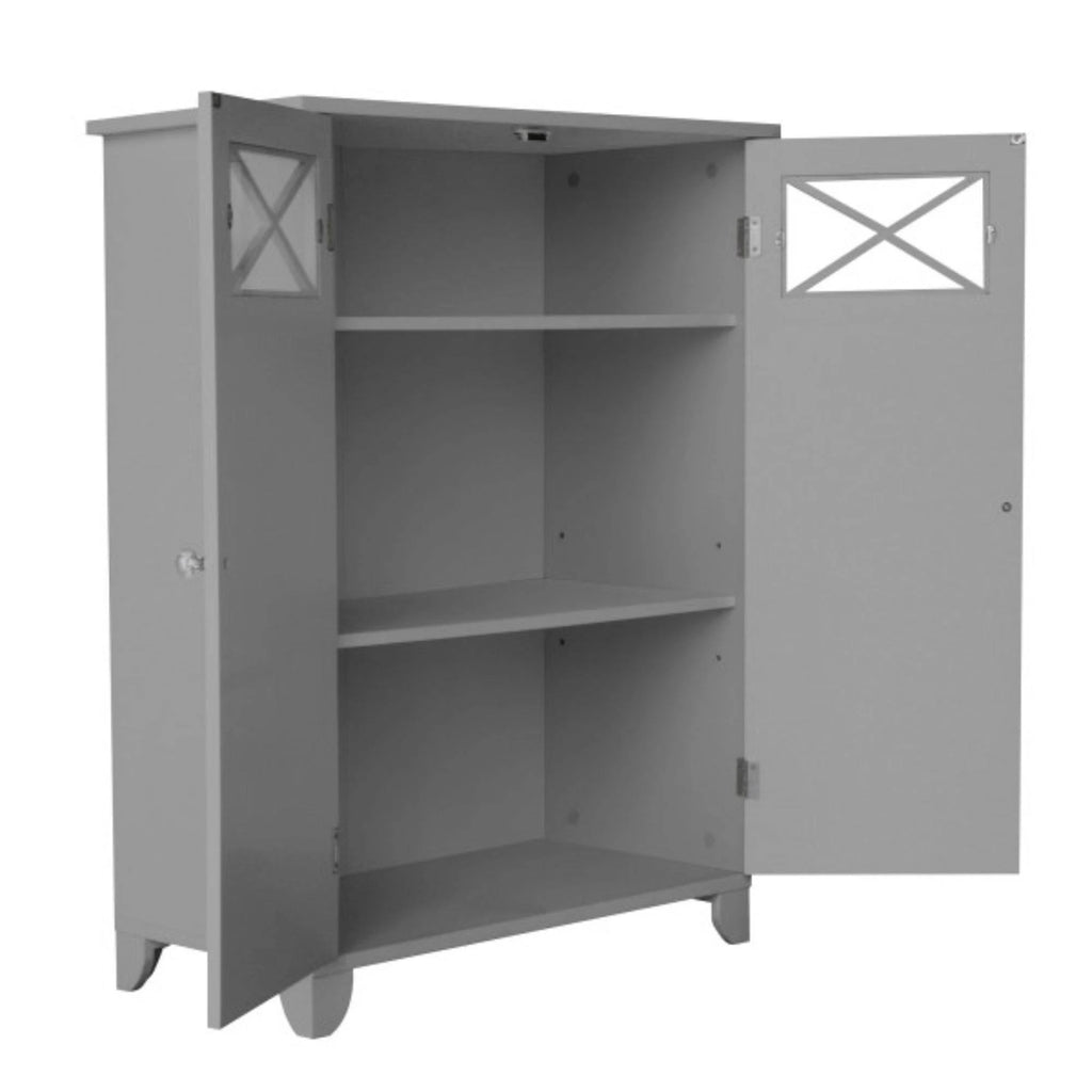 Grey 2 Door Floor Cabinet W436646