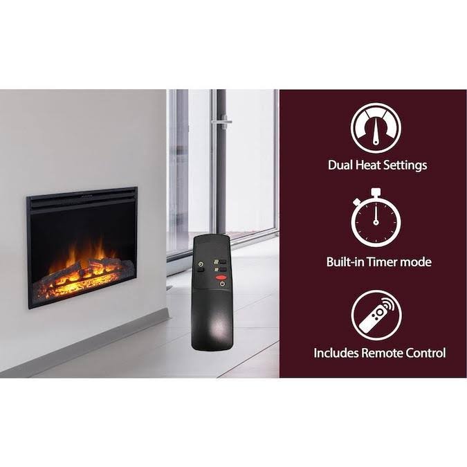 Freestanding Electric Fireplace Insert with Remote Control E9152