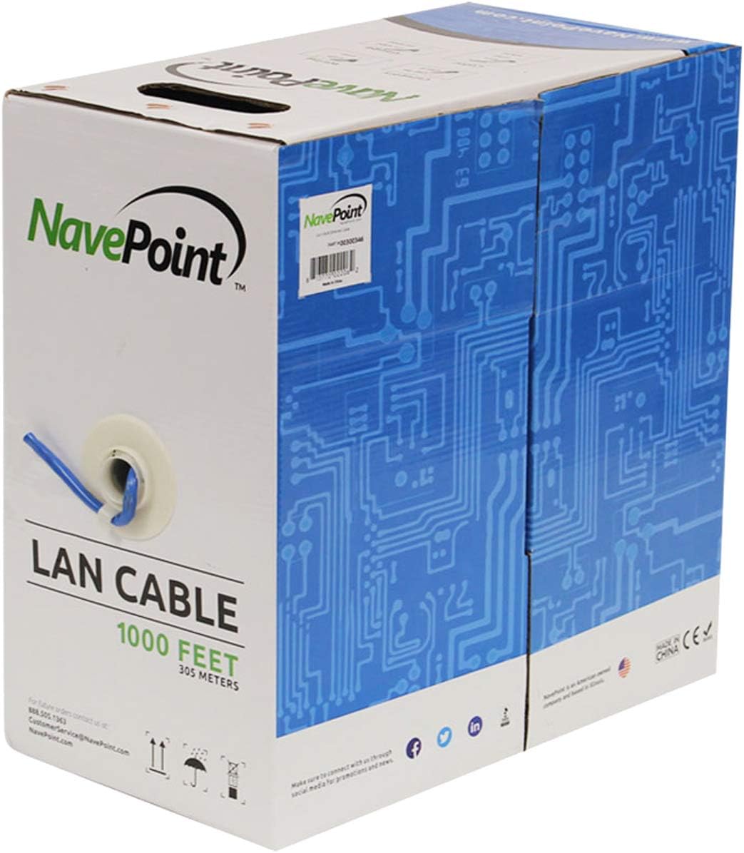 CAT5e Grey Solid Bulk Ethernet Cable 1000ft U63787