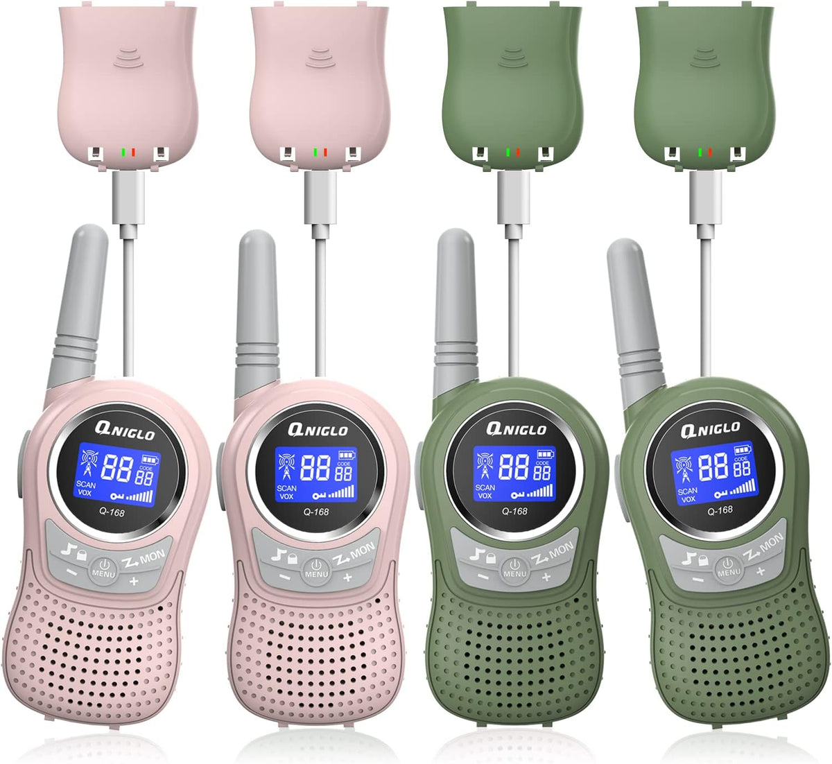 4 Pack Rechargeable Walkie Talkies S219